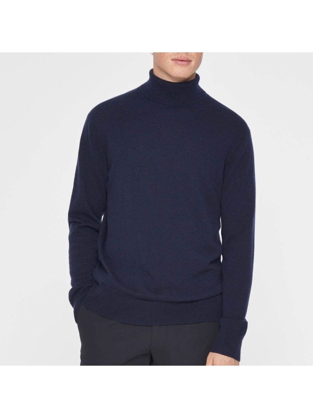 Club Monaco Navy Merino Wool Turtleneck Sweater XL